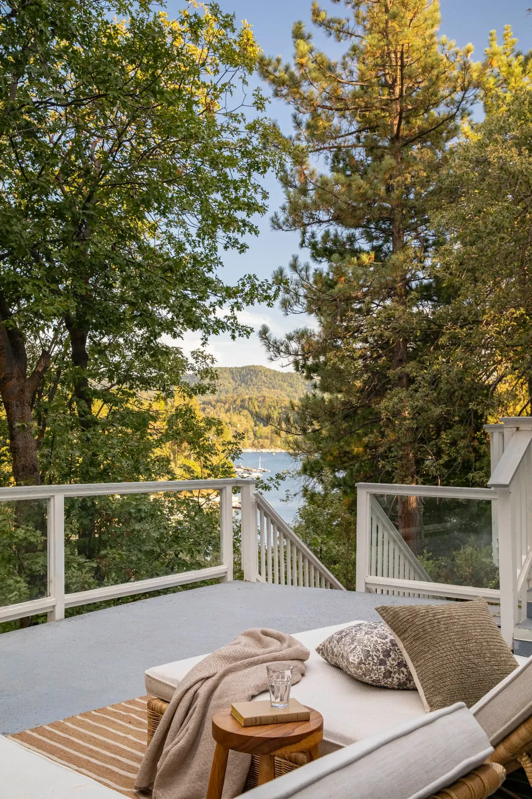 Lounging on the deck
